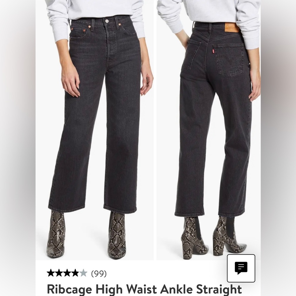 “Feeling Cagey” Levi Highwasted Straight Jeans